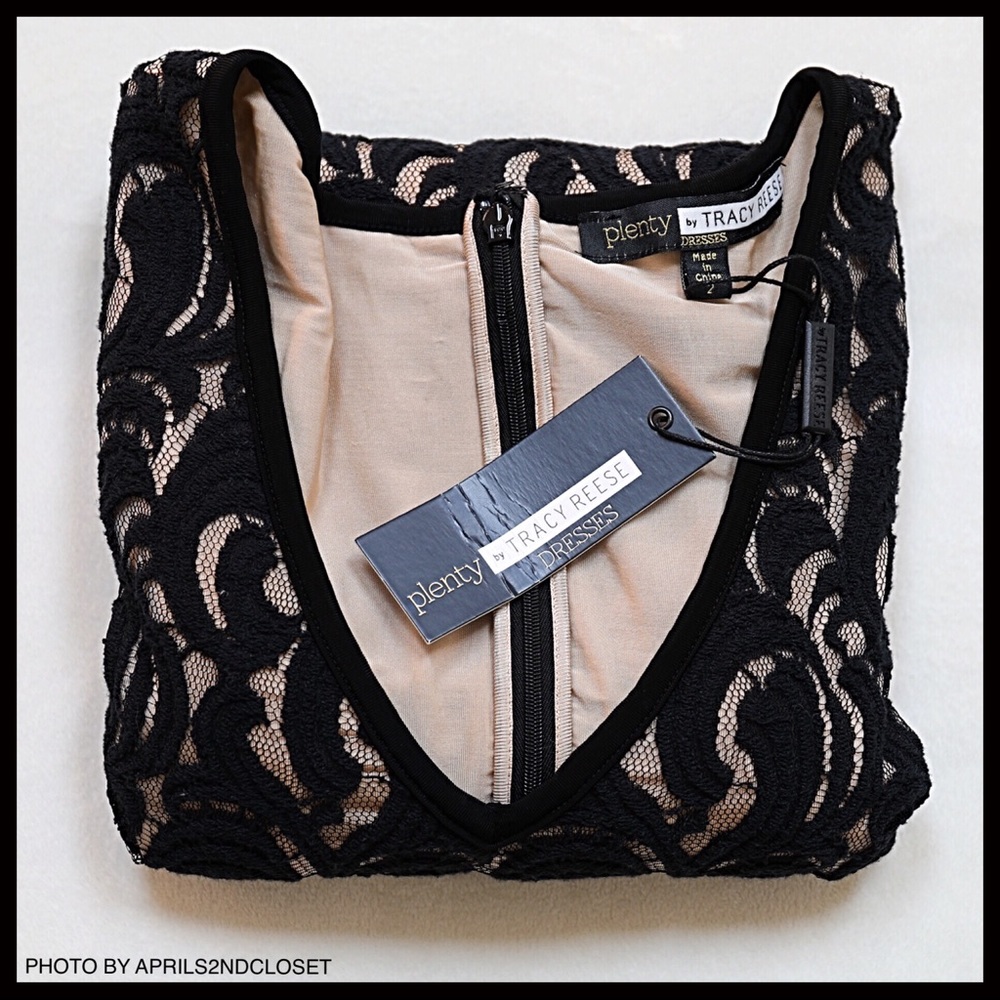 TRACY REESE CROCHET LACE COCKTAIL DRESS - Picture 5 of 6